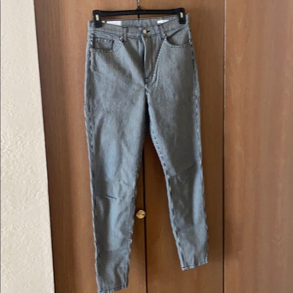 Baldwin BLDWN ultra high rise skinny jeans striped